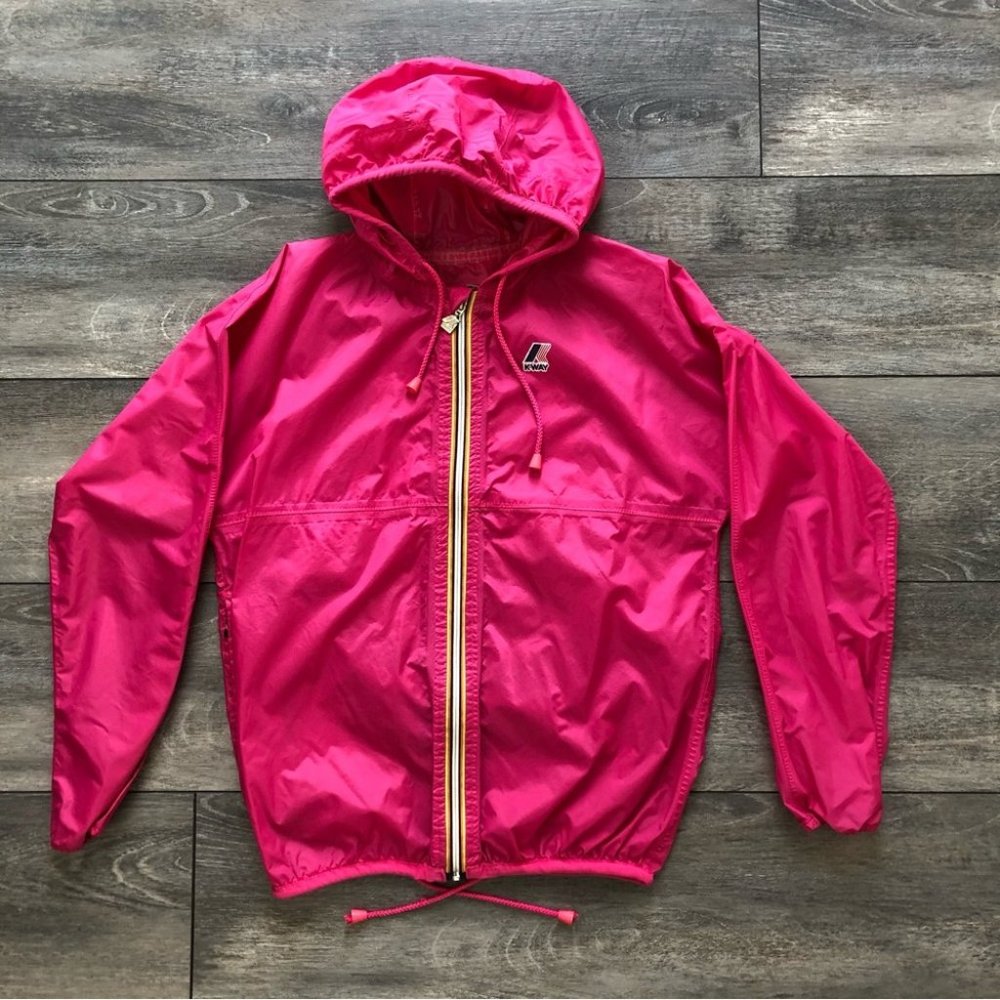 K-WAY pink windbreaker